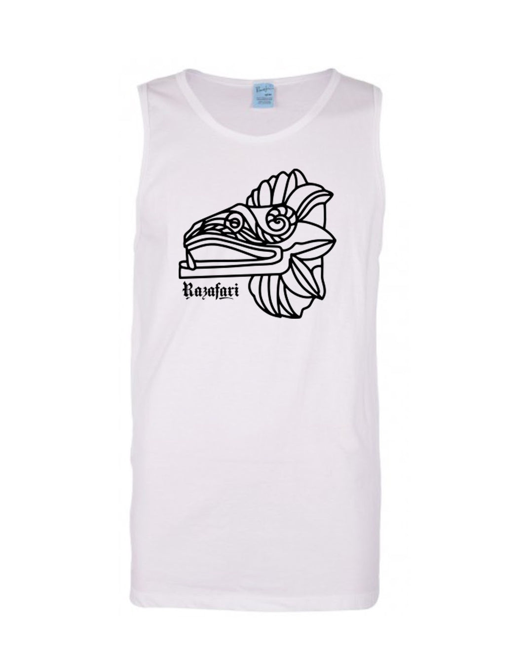 Feathered Serpent Men's Tank Top - White
