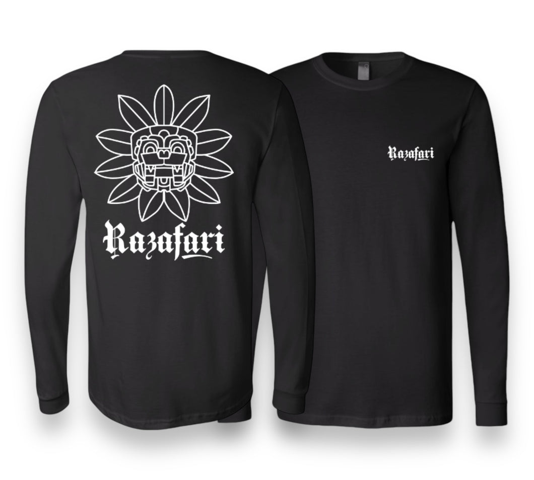 Quetzalcoatl Long Sleeve T-shirt - Black